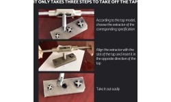 Screw tap extractor set 10pcs M4-M24