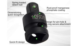 1/4" + 3/8" + 1/2" + 3/4" Impact adaptors set 6pcs