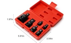1/4" + 3/8" + 1/2" + 3/4" Impact adaptors set 6pcs
