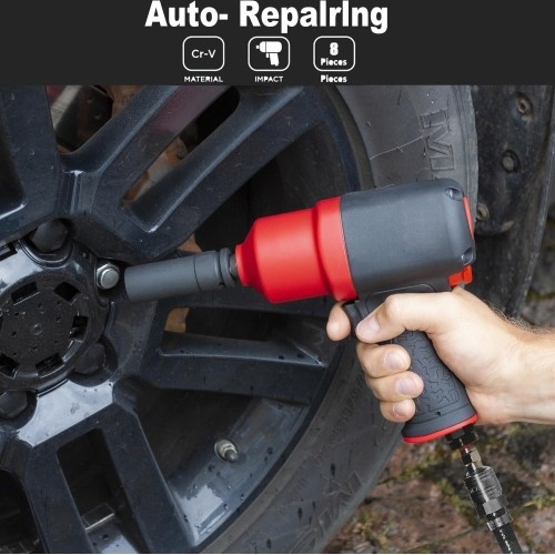 1/4" + 3/8" + 1/2" + 3/4" Impact adaptors set 6pcs