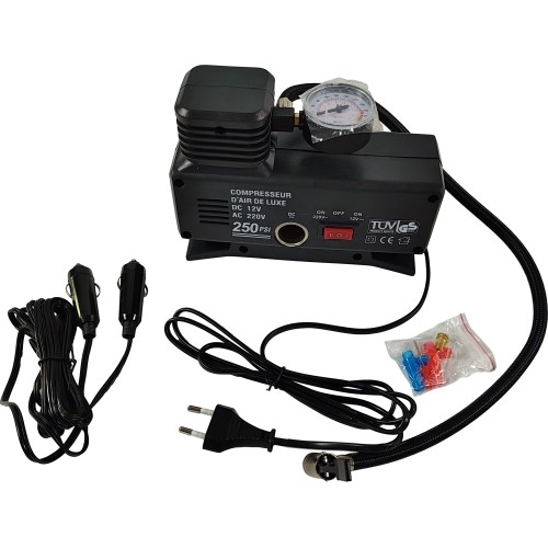 Single cylinder electric air compressor 12V / 220V 35 L/min