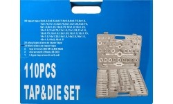 Taps and dies set 110pcs. M2-M18