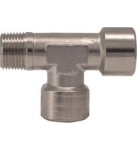 T-type connector F. Internal thread 1/2" x F. Internal thread 1/2" x M. External thread 1/2"