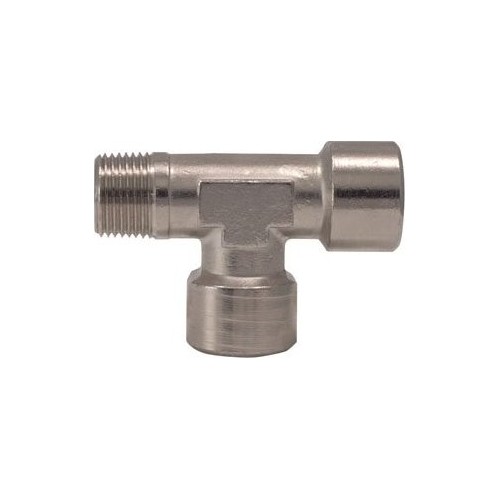 T-type connector F. Internal thread 1/2" x F. Internal thread 1/2" x M. External thread 1/2"