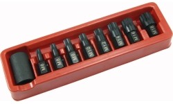 1/2" Dr. Bit socket impact set (SPLINE) 9pcs.
