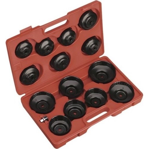Oil filter cap wrench set 15pcs.