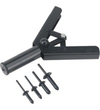 Kniediklis plast. kniedėms su 40 vnt. kniedžių