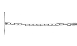 Ventilio montavimo įrankis su grandine