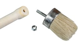 Šepetys montavimo pastai (lenktas) 40mm