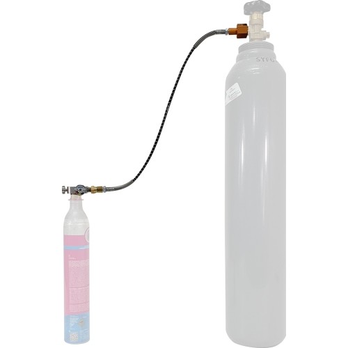 „Sodastream“ kasečių pildymo antgalis, rožinė versija, rožiniai „Duo“, „Art“, „Terra“ + atsarginių sandari