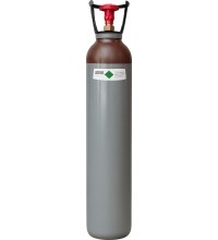 Empty gas cylinder He, 8 L