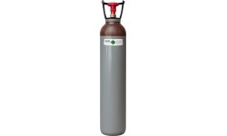 Empty gas cylinder He, 8 L