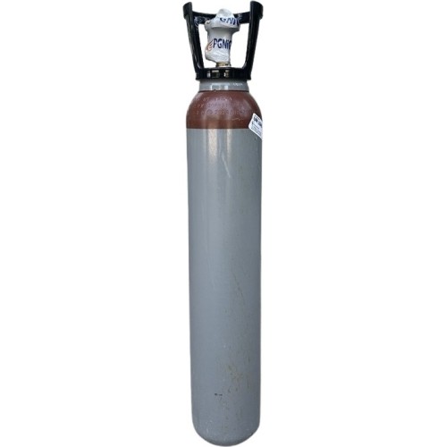 Empty gas cylinder He, 8 L
