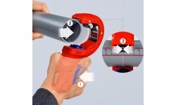 Pipe cutter for thin-walled plastic drain pipes 32-50mm KNIPEX DP50