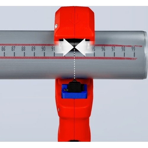 Pipe cutter for thin-walled plastic drain pipes 32-50mm KNIPEX DP50