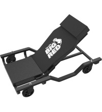 Steel car creeper with pneumatic backrest