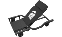 Steel car creeper with pneumatic backrest