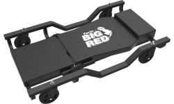 Steel car creeper with pneumatic backrest