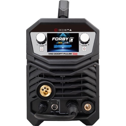 Suvirinimo pusautomatis FORBY® MIG 200PT LCD pulse (200A - 60%) (sinerginis, dvigubas pulsas)