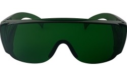 Laser welding safety glasses with case (dark green)