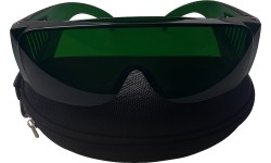 Laser welding safety glasses with case (dark green)