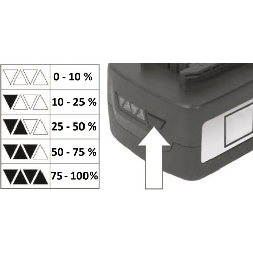 Battery for cordless tools WORCRAFT 20V 2.0Ah LI-ION