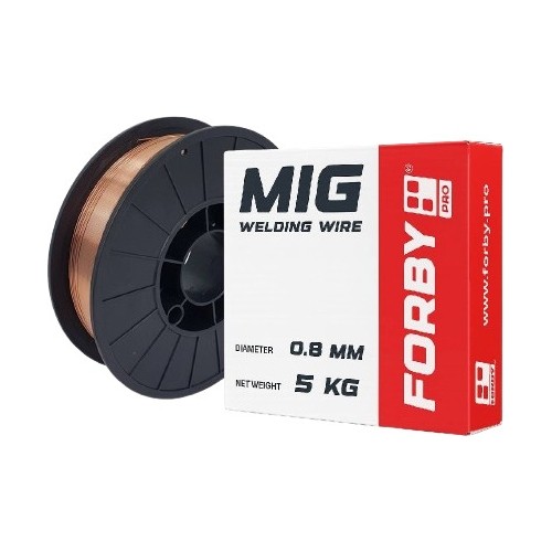 SUPER OFFER! Semi-automatic KIT FORBY® MIG 200PT LCD pulse (200A - 60%) (sinergetic) + CO2 cylinder 8l with accessories