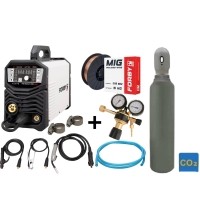 Semi-automatic KIT FORBY® MIG-200LT PRO (synergistic) + CO2 cylinder 8l with accessories