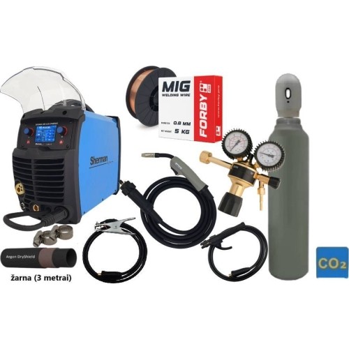 Sinerginio inverterinio  Sherman DIGIMIG 205 LCD KOMPLEKTAS