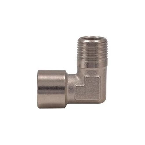 L-type connector F. Internal thread 1/2" x M. External thread 1/2"