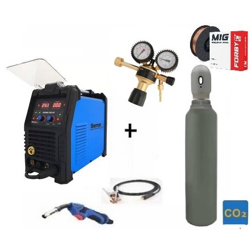 Inverter synergy welder DIGIMIG 200 HIT set