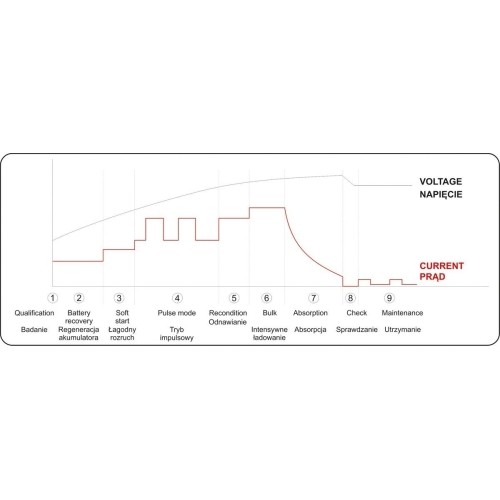 Įkroviklis akumuliatoriui elektroninis 6/12V 2/4A 200Ah