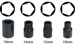 Brake caliper socket and bit socket set 17pcs