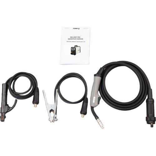 Semi-automatic KIT FORBY® MIG 200ST LED (synergistic) + CO2 cylinder 8l with accessories