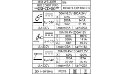 Pusautomačio KOMPLEKTAS FORBY® MIG 200ST LED (sinerginis) + CO2 balionas 8l su priedais