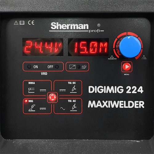 Synergic inverter welder DIGIMIG 224 MAXIWELDER