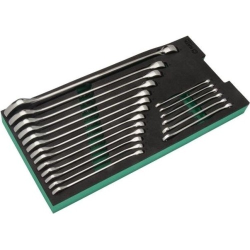 Tray. Combination wrench set 19pcs