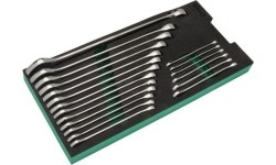 Tray. Combination wrench set 19pcs