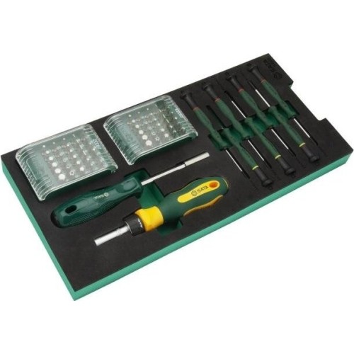 Tray. Bits, bit driver and presicion screwdriver set 71pcs