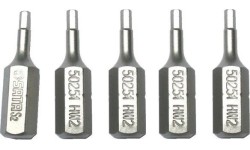 1/4" (6.3mm) Dr IMBUS bit, 5pcs. - 4 x 25mm