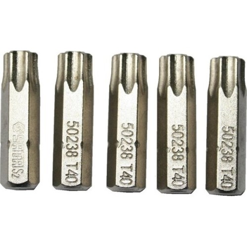 1/4" (6.3mm) Dr TORX bit, 5pcs. - T15 x 25mm
