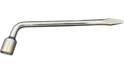 L-type wheel wrench with crowbar - 17mm, L350mm