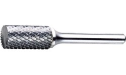 Carbide rotary burr shape B cylinder (ZYAS) with end cut - Ø8 x 19mm