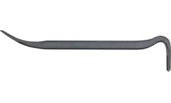Crow bar with nail groove, square - 600x25x19mm