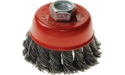Twisted knot bowl cup wire brush - Ø 75mm