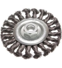 Šepetys vielinis disko tipo, susuktas - Ø 115mm