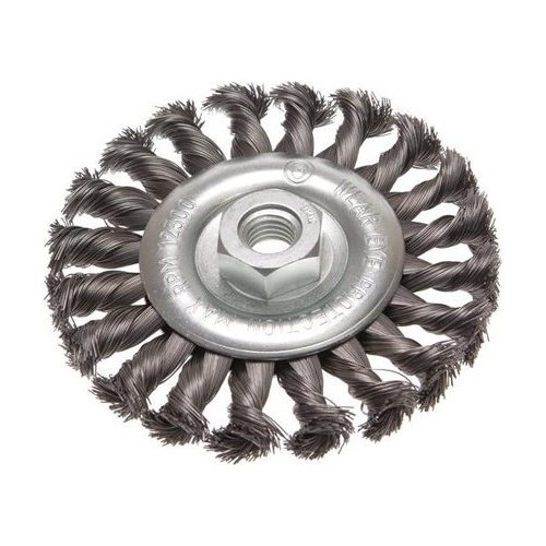 Twisted knot wheel brush - Ø 115mm