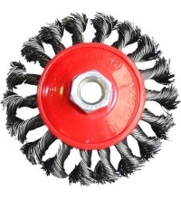 Šepetys vielinis lėkštės tipo, susuktas - Ø 115mm