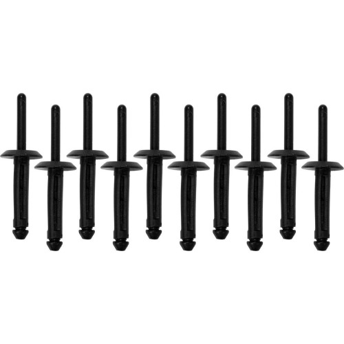 Plastic rivets 10pcs - 6.6 x 17.2 mm