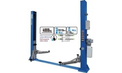 Hidraulinis 2 kolonų keltuvas su elektromag. fiksavimu, (su prailg. letenomis) 4.0t - 4.0t, 380V
